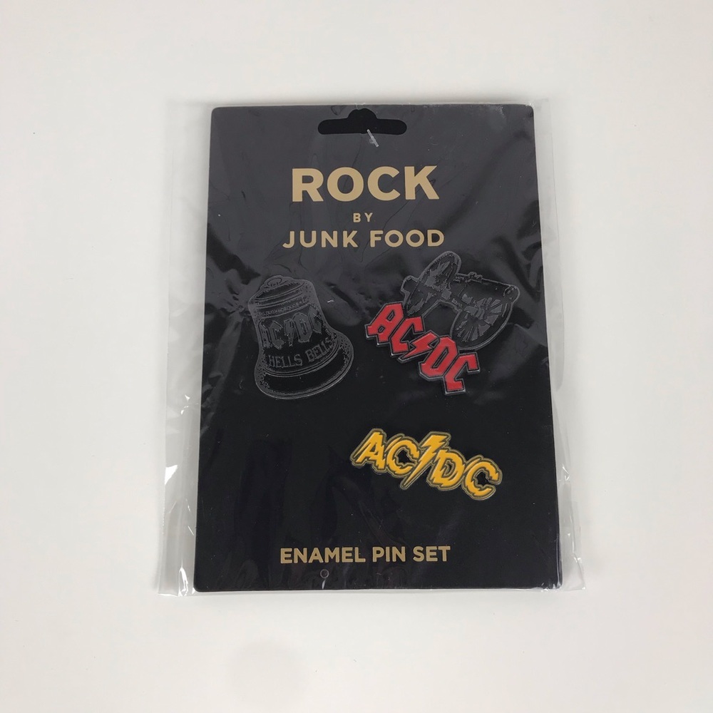 Rock By Junk Food  AC/DC Enamel Pin Set